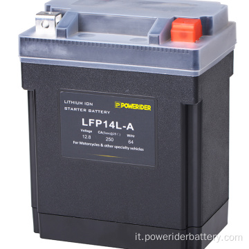 12.8 V 6ah YTX14AHL-BS Batteria per moto per moto ionico litio